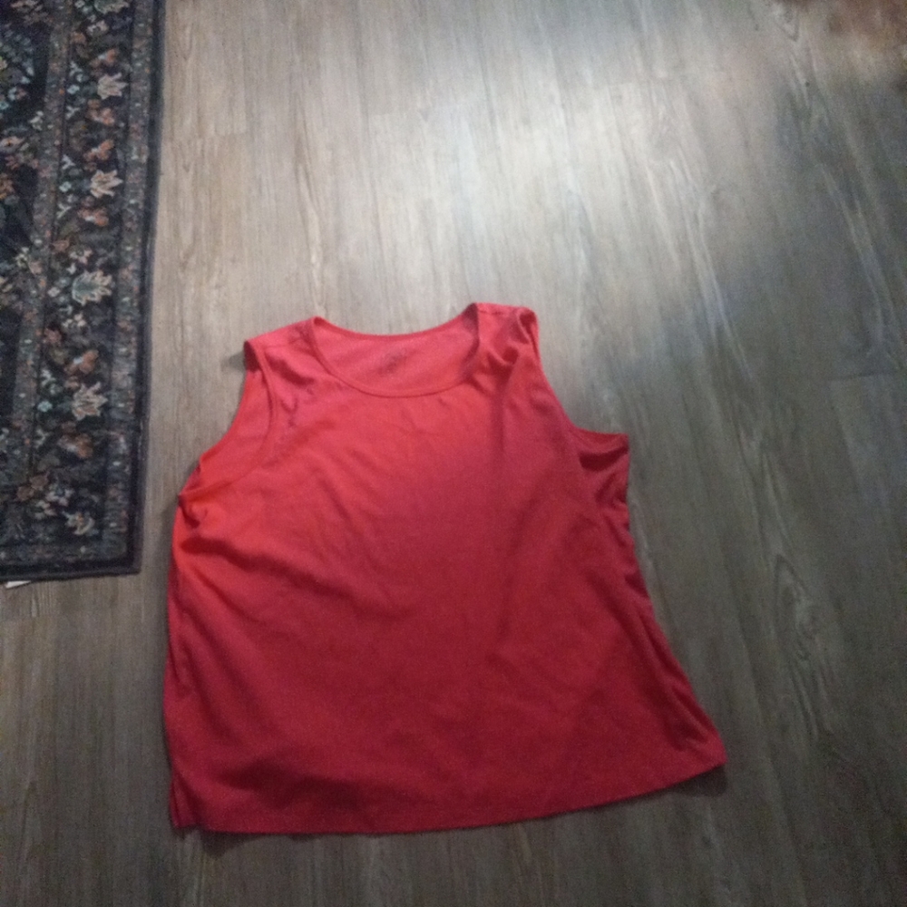 Hasting&Smith Womans Tank Top Shirt Color Pink Size 3X Cozy Big&Tall Outdoors
